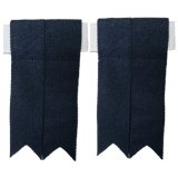 Navy Kilt Hose Sock Flashes